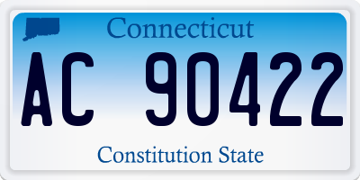 CT license plate AC90422