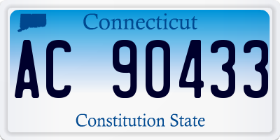 CT license plate AC90433