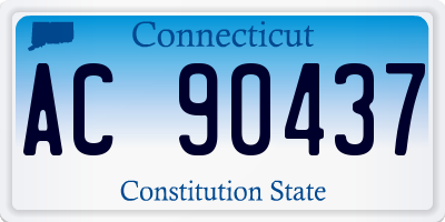 CT license plate AC90437