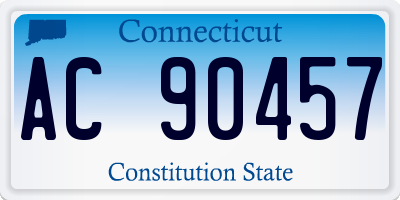 CT license plate AC90457