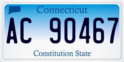 CT license plate AC90467