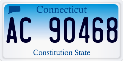 CT license plate AC90468