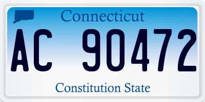 CT license plate AC90472