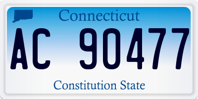 CT license plate AC90477
