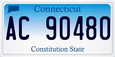 CT license plate AC90480