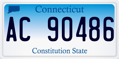 CT license plate AC90486