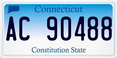 CT license plate AC90488