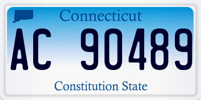 CT license plate AC90489