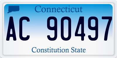 CT license plate AC90497