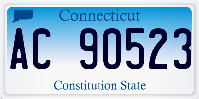 CT license plate AC90523
