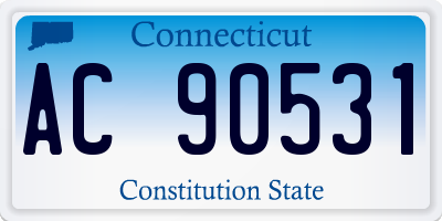 CT license plate AC90531