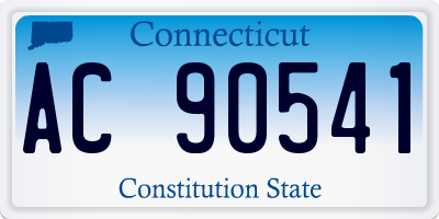 CT license plate AC90541