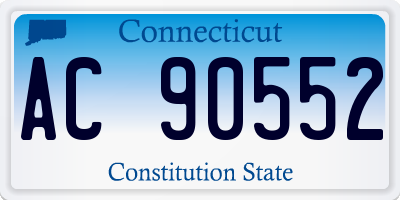 CT license plate AC90552