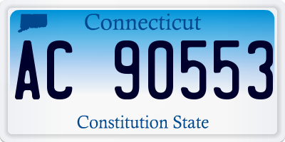 CT license plate AC90553