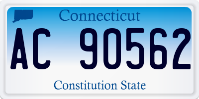 CT license plate AC90562