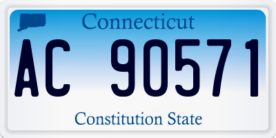 CT license plate AC90571