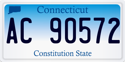 CT license plate AC90572