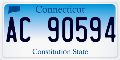 CT license plate AC90594