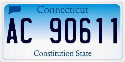 CT license plate AC90611