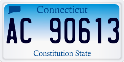 CT license plate AC90613