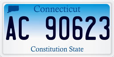 CT license plate AC90623