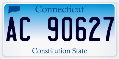CT license plate AC90627