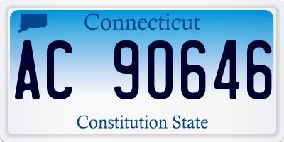 CT license plate AC90646