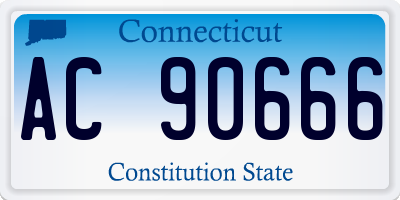 CT license plate AC90666