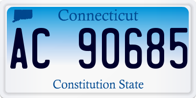 CT license plate AC90685