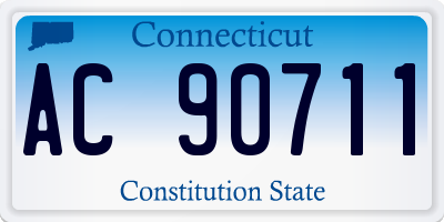 CT license plate AC90711