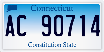 CT license plate AC90714