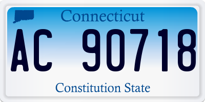CT license plate AC90718