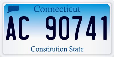 CT license plate AC90741