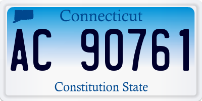 CT license plate AC90761