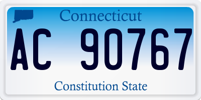 CT license plate AC90767