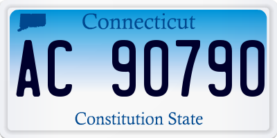 CT license plate AC90790
