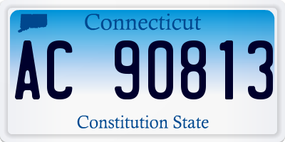 CT license plate AC90813