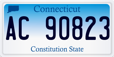 CT license plate AC90823