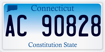 CT license plate AC90828