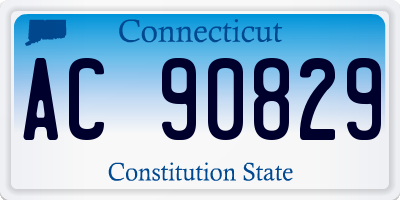 CT license plate AC90829