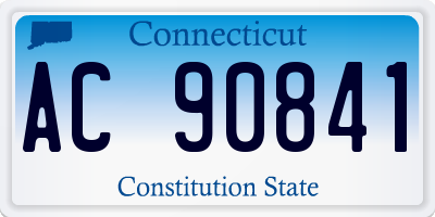 CT license plate AC90841