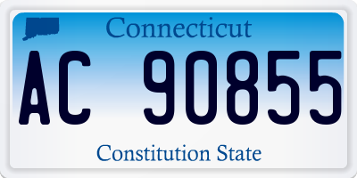 CT license plate AC90855