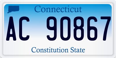 CT license plate AC90867