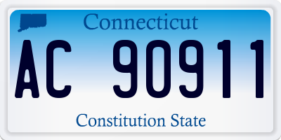 CT license plate AC90911
