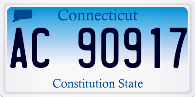 CT license plate AC90917