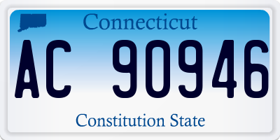 CT license plate AC90946