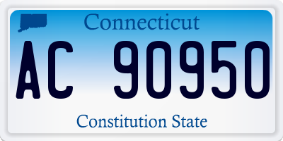 CT license plate AC90950