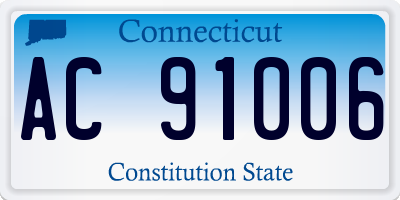 CT license plate AC91006