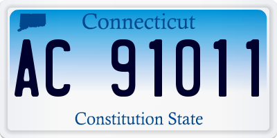 CT license plate AC91011