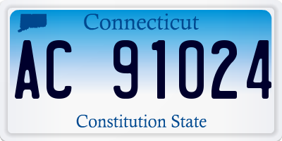 CT license plate AC91024